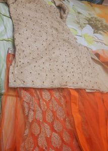 Orange Lehenga Choli Set