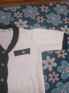 Off White Korean Top