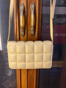 Yellow Quilted Sling Bag
