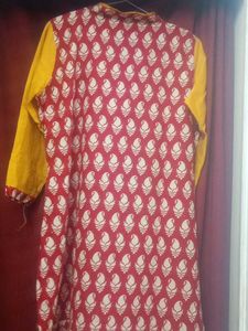 Red &amp; Yellow Print Tunic