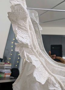 Nightsuit White Lace Trim