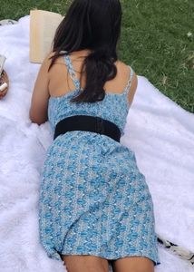 Blue Printed Sundress