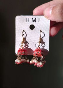 Set of 4 - Jhumka Earrings with Pearls