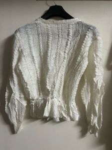 White Knit Cardigan
