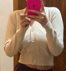 Cream Knit Cardigan
