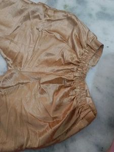 Gold Patterned Waistcoat Set With Pant And Kurta