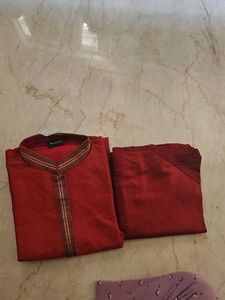 Elegant Red Kurta