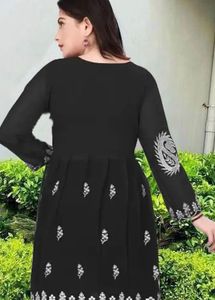 Embroidered Black Kurti