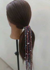 Braided Pearl Hair Tie