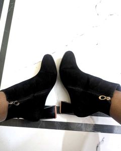 Black Suede Ankle Boots