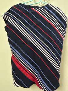 Blue T-shirt With Stripes (L)