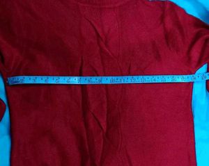 Maroon Turtleneck Sweater