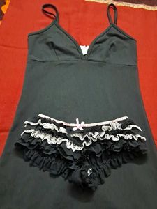 Black Babydoll Lingerie Set