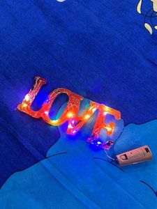Resin Light Love &amp; Photo Frame With Stand