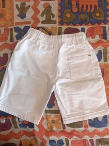 Boys White And Black Shorts