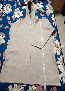 Korean Felt Unisex Hooded Overcoat