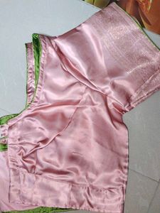 Pink Silk Saree Blouse