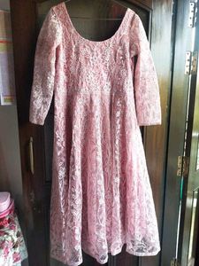 Pink Embroidered Anarkali Suit