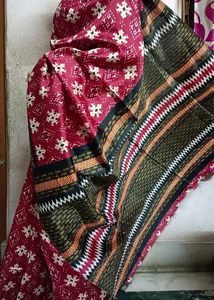 Elegant Red Printed Saree