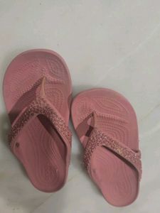 Pink Crocs Flip Flops