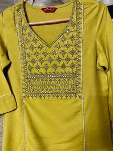 Embroidered Straight Kurta