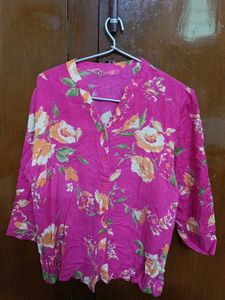 Floral Pink Shirt