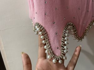 Pink Rhinestone Top