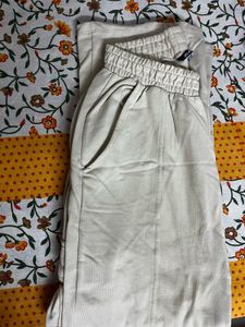 Beige Casual Joggers