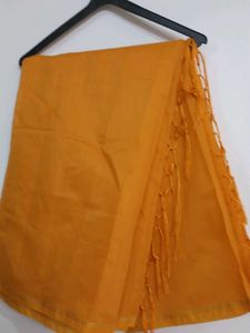 Chanderi Silk Saree With Tassels