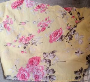 Floral Print Skirt And Jacket Top