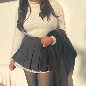 Christmas furry sweater🤍