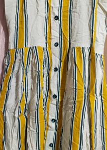 Striped Button-Down Top