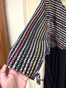 Striped Sequin Dress