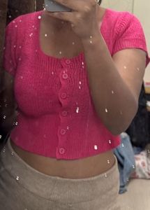 Knitted Cute Crop Top