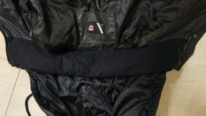 Long Leather Warm Jacket For Girls
