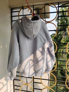 Shein Baby Blue Fluffy Hoodie (Fleece Inside)