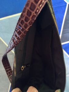 Crocodile Embossed Handbag