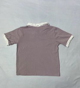 Lavender Top With Collar