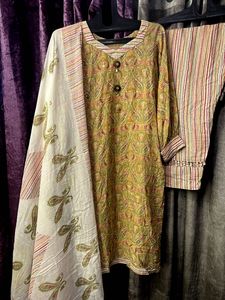 Cotton 3 Pc.Suit