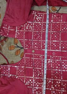 RED KURTA SET BRIDE DRESS