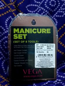 VEGA Set Of 8 Manicure Tools