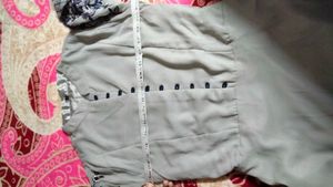 Elegant Blue &amp; Grey Ethnic Gown