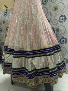 Elegant Blue Velvet Gown