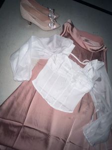 White Korean Corset Top🤍🫶🏻