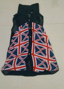 Union Jack Print Top