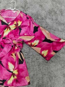 Floral Wrap Top