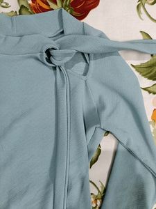 Turquoise Color Top(Korean Style)