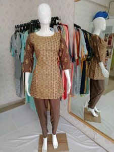 Women Kurta Set Pair Kurti Pant