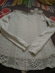 Lace Detail Top winter