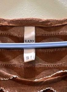 Textured Ruffle Crop Top